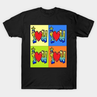 pop art i heart you T-Shirt